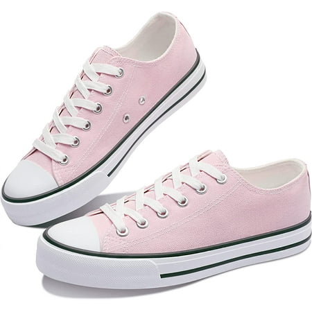 

OSLEI Women’s Canvas Shoes Low Top Fashion Sneakers Slip on Walking Shoe