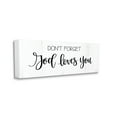 thumbnail image 2 of Stupell Industries God Loves You Spiritual Calligraphy Script Phrase Canvas Wall Art, 48 x 20, Design by Imperfect Dust, 2 of 5