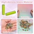thumbnail image 2 of Uxcell 1800-Pack Cuentas Bugle, Cuentas de Vidrio de Tubo de Bordado de 2x7mm para Manualidades DIY/Pulseras/Collares Verde Oliva, 2 of 7