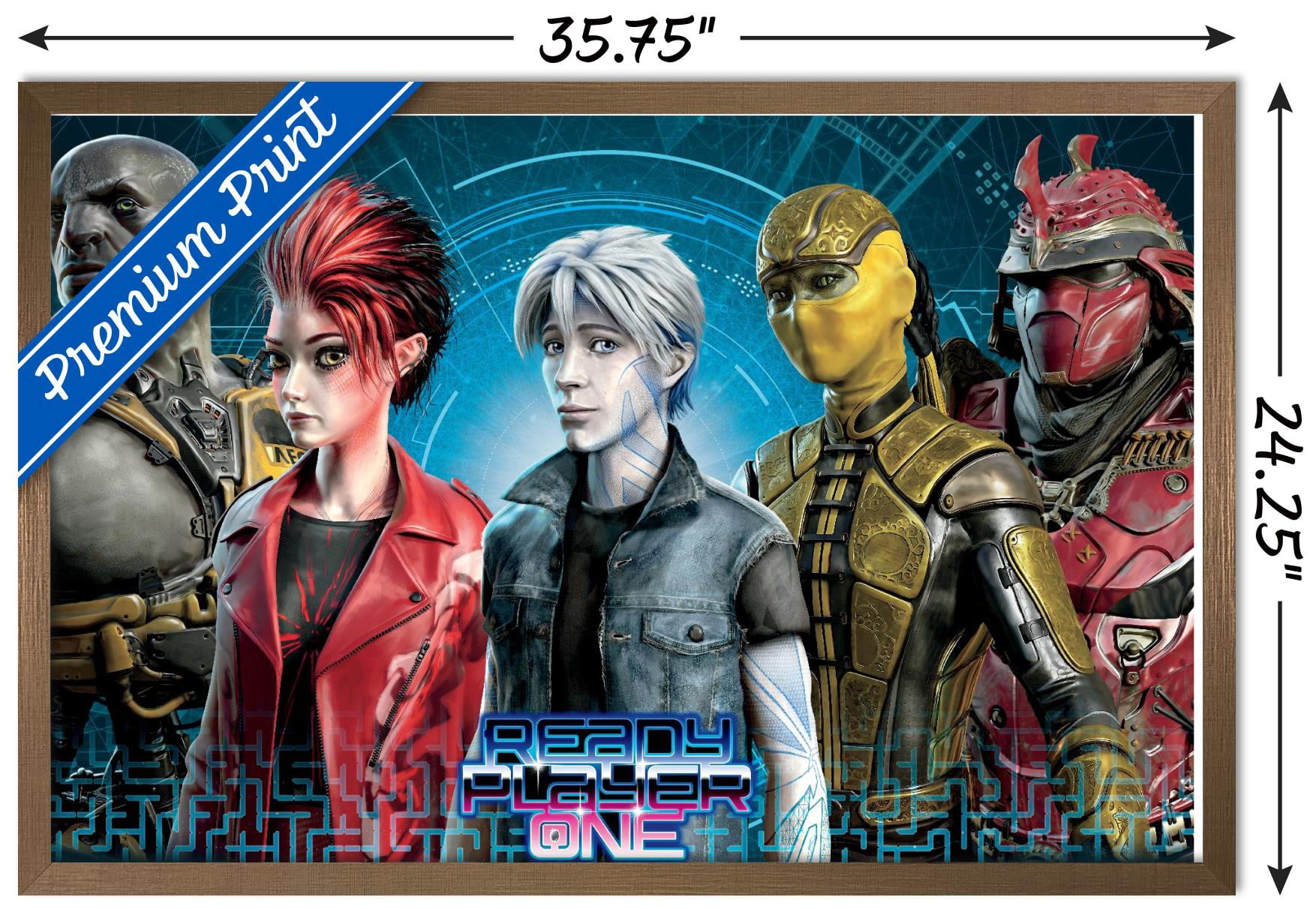 Ready Player One - Group Wall Poster, 22.375" x 34", Framed