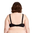thumbnail image 5 of Curve Muse Women’s Unlined Plus Size Comfort Cotton Underwire Bra-Black/Red,Red-44DD, 5 of 6