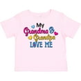 thumbnail image 3 of Inktastic My Grandma and Grandpa Love Me with Hearts Boys or Girls Toddler T-Shirt, 3 of 5
