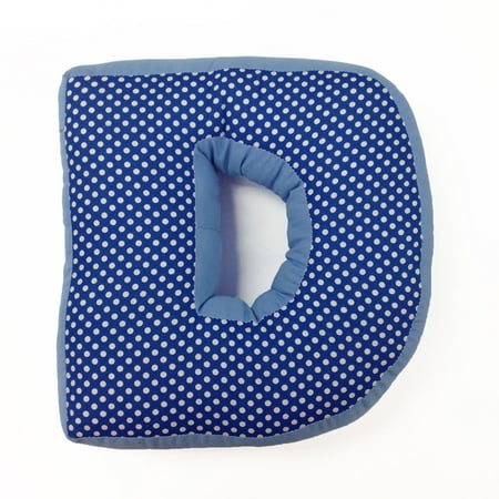 Simplicity Blue Letter Pillow