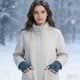 thumbnail image 4 of Guantes de Invierno de Medio Dedo Zar251203006 | Bonitos Mitones de Punto de Tiburón con Dientes Bordados | Mitones Térmicos Acrílicos con Forro Polar, Resistentes Al Viento, para Chatear, Jugar y Co, 4 of 6