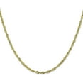 thumbnail image 2 of Solid 10k Yellow Gold 2.50mm Extra-Light Diamond Cut Rope Chain - 18", 2 of 8
