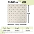 thumbnail image 2 of Highland Cow Cactus Triangle Pattern Square Fitted Tablecloth with Elastic Edge,Square Table Cover,Washable Elastic Table Cover for Home Kitchen Party Decor 34"x34", 2 of 6