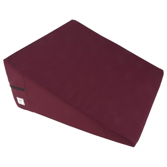 Bed Wedge Cover - (Burgundy) - 7.5" x 24" x 24"