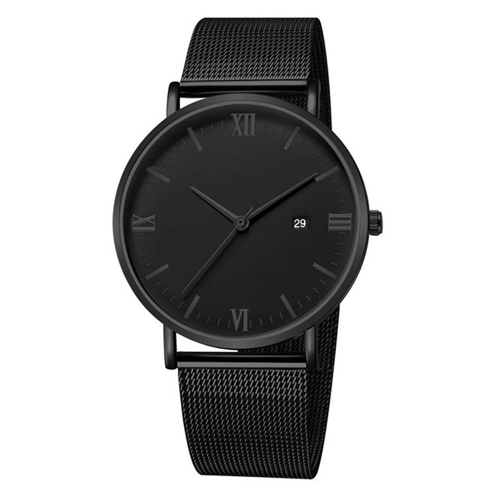 Quartz Watch | Luxury Fashion Stainless Steel Mesh Belt Watch Mens ...