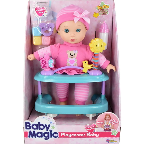 Baby Magic Playcenter Baby 7 Piece Set w/ Toy Interactive Baby Doll
