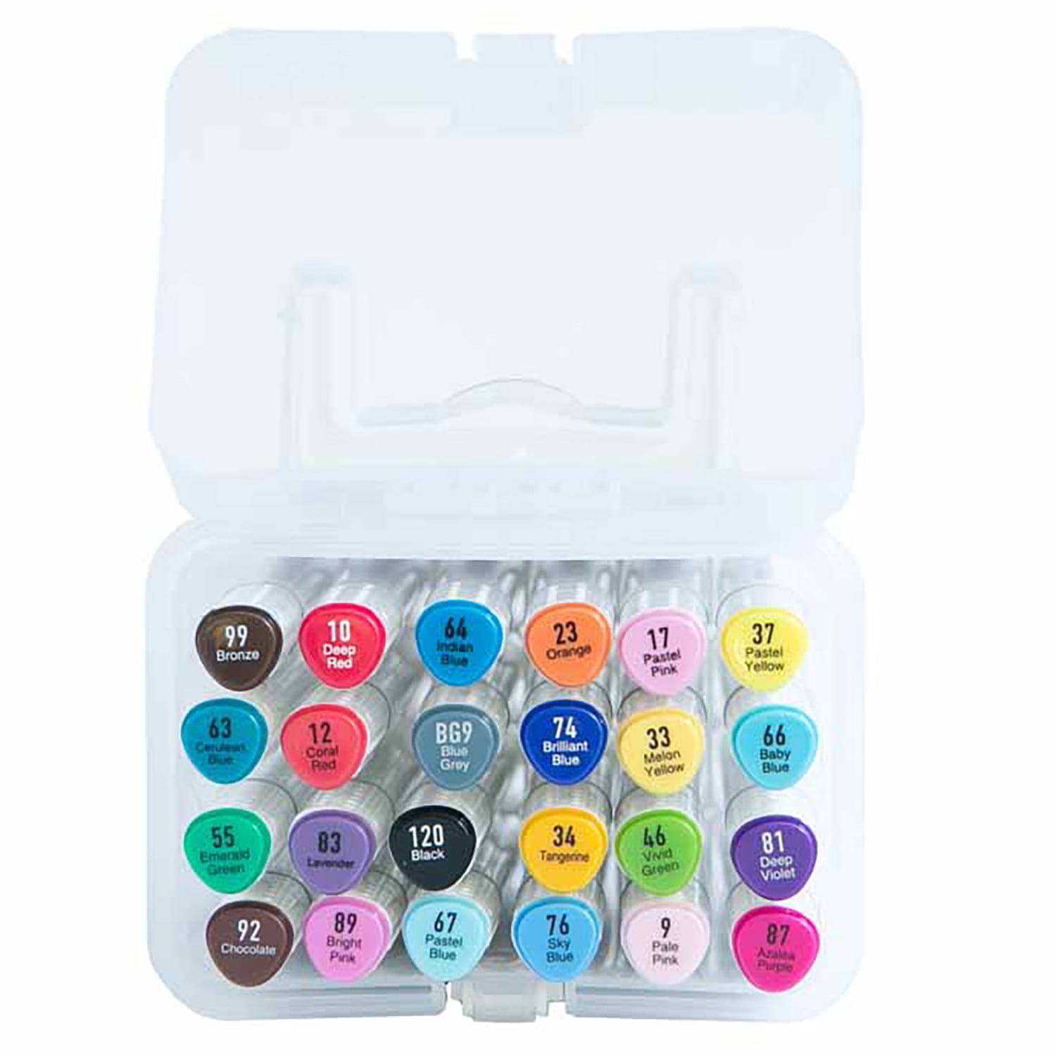 Brea Reese: Alcohol Markers - 24pc Color Set - Broad & Fine Point Dual-Tip Design, Highly Pigmented, Permanent & Durable Ink, Adult Art Supplies