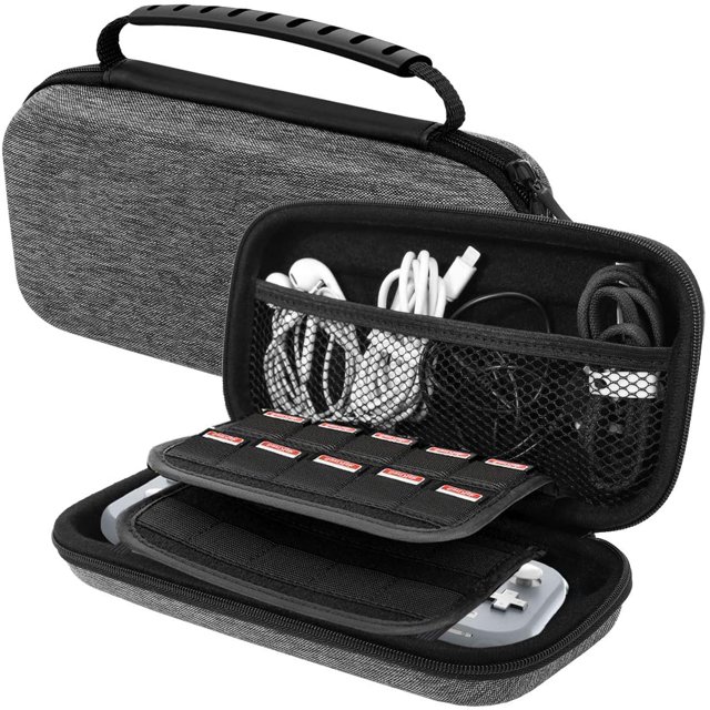MoKo Carrying Case for Nintendo Switch Lite, Travel Hard Shell EVA Gray