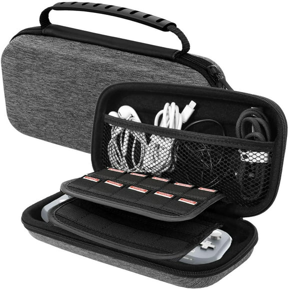 MoKo Carrying Case for Nintendo Switch Lite, Travel Hard Shell EVA Gray
