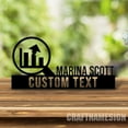 thumbnail image 4 of Craftnamesign Custom Wooden Data Scientist Desk Name Plate, Science Lover Metal Nameplate for desk, 4 of 5