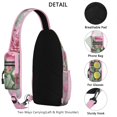 thumbnail image 3 of Watercolor Floral Pattern Sling Backpack with Artistic Botanical Design, Lightweight Durable Crossbody Daypack, Adjustable Strap, Multiple Compartments for Travel and Outdoor Use, 3 of 6