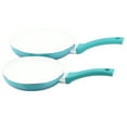 Mainstays Ceramic Nonstick 12 Piece Cookware Set, Teal Ombre - image 2 of 8