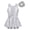 White, variant on Alvivi Girls Sequin Dance Dress Sleeveless Skirted Leotard with Hair Tie Hip Hop Jazz Dance Performance Costume Black 8