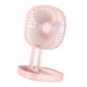 thumbnail image 4 of Mini ventilador portátil de pared para escritorio, plegable, eléctrico, recargable por USB, pequeño, color rosa, 4 of 12