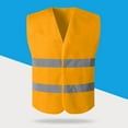thumbnail image 5 of JGGSPWM Safety Vests Reflective Tank Construction Garden At Night Protective Yellow Reflective Neon Silver Strip High Visibility Work Vest Gold 均码, 5 of 9