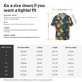 thumbnail image 5 of Pofeuu Blue Floral Print Mens Casual Short Sleeve Shirts Beach Summer Spread Collar Pocket Tops Men's Casual Short-sleeved Shirt-, 5 of 5