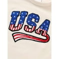 thumbnail image 5 of MORTTIC Baby Boy 4th of July Outfit Short Sleeve Letter Print Color Block T-Shirt and Shorts Set, Perfect for USA Independence Day Outdoor Celebration, 5 of 6
