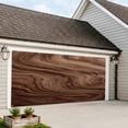 thumbnail image 4 of Retro Wood Grain Garage Door Cover Banner 7 x 8 FT, Rustic Farmhouse Wooden Board Brown Garage Door Curtains Backdrop with Grommets for Indoor Outdoor Wall Party Porch Yard Decorations Background, 4 of 9