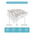 thumbnail image 5 of Khaki Flower Twin XL Size Down Alternative Comforter, Lightweight Comforter Quilt Bedding Set with Pillow Shams Vintage Farmhouse Boho Leaf Spring Plant All Seasons Bed Comforter Duvet Insert 68"x98", 5 of 7
