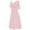 Pink, variant on MIUOWANP Summer Dresses for Women 2024 Vacation with Sleeves Women Formal Wedding Bridesmaid High-waist Party Prom Gown Cocktail Dress Red XXL