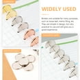 thumbnail image 4 of KAKOWELY 20Pcs Book Binding Discs Binder Rings DIY Planners Binding Buckle Notebook Fix Discs,1.1"X1.1"X0.16", 4 of 5