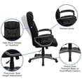 thumbnail image 4 of Scranton & Co Modern Comfortable Office Chair in Black with Arms, 4 of 7