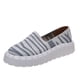 thumbnail image 2 of Calzado a rayas de suela gruesa informal y cómodo para mujer, zapatos individuales transpirables Wmkox8yii  FOPL2436, 2 of 8