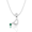 Silver, variant on Cursive Initial Letter S Emerald Gold Plated Charm Pendent Birthday Gift For Friends || Ali Baba Jewellery