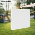 thumbnail image 6 of Ktaxon 6 Foot Folding Table, Premium Fold-in-Half Plastic Table, Built-in Carry Handle, Use for Indoor Outdoor Picnic Party Dining Camp, White, 6 of 10