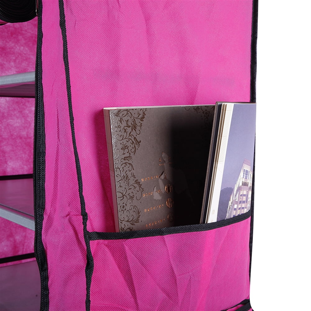 Private Jungle Portable Shoe Rack, Tower Stand for High Heels/Boots/Slippers, Rose Pink
