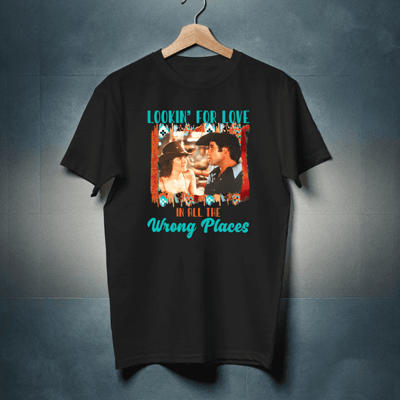 Funny Cute Western Urban Cowboy Looking For Love Rodeo Unisex T-Shirt up to Size 5XL