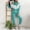 Green, variant on Women Winter Stitching Color Tracksuit Long Sleeve Hoodies Loose Trousers Suit Two Piece Set Clothing Insulated Pants Holly Suit