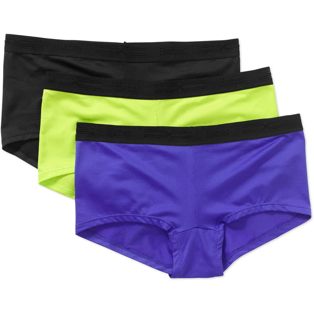 Hanes Hanes Women's Performance Cool Boyshort Panties 3 pack