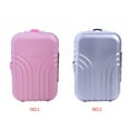thumbnail image 4 of Plastic Girls Doll Travelling Suitcase Reusable Solid Color Simulation Cute Colorful Swivel Wheel Toy Luggage Plaything Accessories Silver, 4 of 9