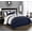 Blue, variant on Nanshing Naval 7 Piece Microfiber Bedding Comforter Set, Queen