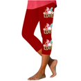 thumbnail image 1 of Pantalones de Ajuste Seco de la Moda de las Mujeres Imprimidas Leggings, Deporte de Yoga Elástico de Poliéster Elástico Respirable, 1 of 7