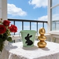 thumbnail image 4 of Easter Mini Buckets,Small Metal Rabbit Buckets with Handle – 4.1" Galvanized Bucket Leak Proof & Rust Resistant,Best for Easter Party Décor,Candy Craft,Pencill Holder Classrooms(Green), 4 of 9