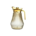 thumbnail image 2 of Glass Pitcher with Lid, 1.5 Liter Vintage Water Pitcher,Glass Water Carafe for Cold Brew, Coffee, Lemonade, Iced Tea,Beverage, Heat Resistant Water Glass Jug 1Pack （Yellow）, 2 of 6