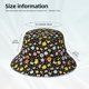 thumbnail image 3 of Fotbe Flower Butterfly Sombrero Tipo Pescador con Estampado – Sombrero de Sol de Algodón de Moda para Playa, Golf, Pesca, 3 of 6