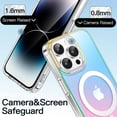 thumbnail image 6 of JETech Iridescent Case for iPhone 14 Pro Max 6.7-Inch Compatible with MagSafe, Cute Unique and Aesthetic Design, Colorful Fluorescent Translucent Back Shockproof Phone Cover (Iridescent), 6 of 7