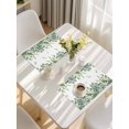 thumbnail image 5 of Eucalyptus Leaves Placemats Set of 4, Rustic Green Plants Botanical Placemats for Dining Table, Place Mats for Kitchen Tabletop, Waterproof Wipeable Dining Table Mats Set, 5 of 9