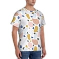 thumbnail image 2 of Bixox Men's Geometric Spots Printed Short Sleeve Skinny Athletic T-Shirt, 2 of 6