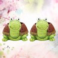 thumbnail image 5 of 2 macetas para suculentas con forma de tortuga, decorativas, de resina, para bonsái, para el hogar y la oficina, color verde., 5 of 5