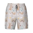thumbnail image 4 of Lsque Mens Swim Trunks Animals In Tribe Pattern - Bathing Suit Compression Liner - Beach Swim Shorts Swimwear - (S-3XL) - Stretch Quick Dry -X-Large, 4 of 9