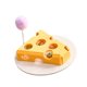 thumbnail image 5 of Juguete de queso para gatos Juguete interactivo para gatos Almacenamiento de comida de fieltro Único para gatos de interior Amarillo, 5 of 9