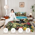 thumbnail image 3 of Homewish Dachshund Bird Queen Comforter Set,Floral Leaf Comforter Sets Queen,Green,Polkadot Reversible,3-Piece,1 Comforter and 2 Pillowcases, 3 of 7