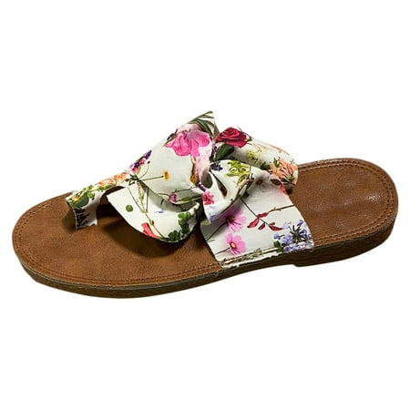 

Eudgs Women s Large Size Set Toe Slippers Summer Printed Bowknot Sandals Sparkly Sandals for Women Size 11 Sandals Size 12 in Women Womens Size 12 Sandals Beach Sandals Women Womens Sports Sandals